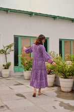 Load image into Gallery viewer, The WASABI midi - purple & pink floral