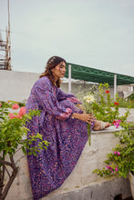Load image into Gallery viewer, The WASABI midi - purple & pink floral