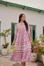 Load image into Gallery viewer, the CHILLI maxi - white & purple floral