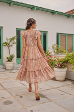 Load image into Gallery viewer, the CILANTRO midi - soft pink and yellow stripe print