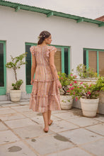 Load image into Gallery viewer, the CILANTRO midi - soft pink and yellow stripe print
