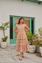 Load image into Gallery viewer, the CILANTRO midi - soft pink stripes