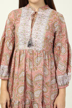 Load image into Gallery viewer, the WASABI dress - sweet beige paisley
