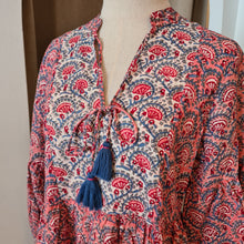 Load image into Gallery viewer, The WASABI midi - white w/pink floral