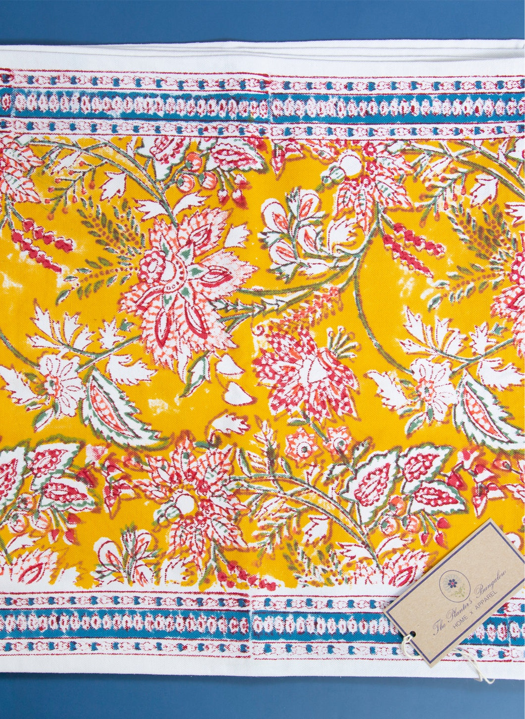 MADRAS - Mustard yellow placemats (set of 6)