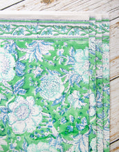 Load image into Gallery viewer, SANTORINI 2.0 - green floral napkins (set of 6)

