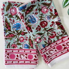 Load image into Gallery viewer, KASAULI/Green floral - napkins (set of 6)