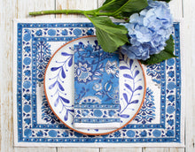 Load image into Gallery viewer, JODHPUR /Blue floral - napkins (set of 6)