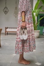 Load image into Gallery viewer, The CHILLI midi - white with brown and pink floral
