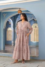 Load image into Gallery viewer, the CAJUN dress - beige floral
