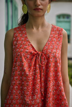 Load image into Gallery viewer, The WAISTCOAT - coral &amp; pink floral
