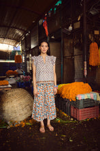 Load image into Gallery viewer, the ROSEMARY pants- white &amp; orange floral
