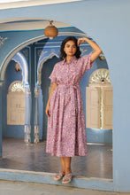 Load image into Gallery viewer, the PARSLEY MIDI dress - lavender floral
