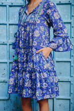 Load image into Gallery viewer, the STEVIA dress - blue floral

