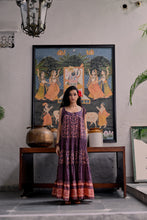 Load image into Gallery viewer, the SAGE Maxi - vintage NAVY with red butis
