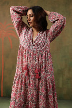 Load image into Gallery viewer, The Thyme Dress - white &amp; pink floral

