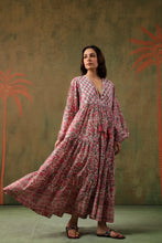 Load image into Gallery viewer, The Thyme Dress - white &amp; pink floral
