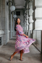 Load image into Gallery viewer, The Thyme Dress - Pink blue floral
