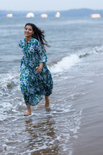 Load image into Gallery viewer, The Pepper Maxi - Blue &amp; Green floral
