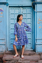 Load image into Gallery viewer, the STEVIA dress - blue floral
