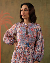 Load image into Gallery viewer, The WASABI midi - White with blue floral
