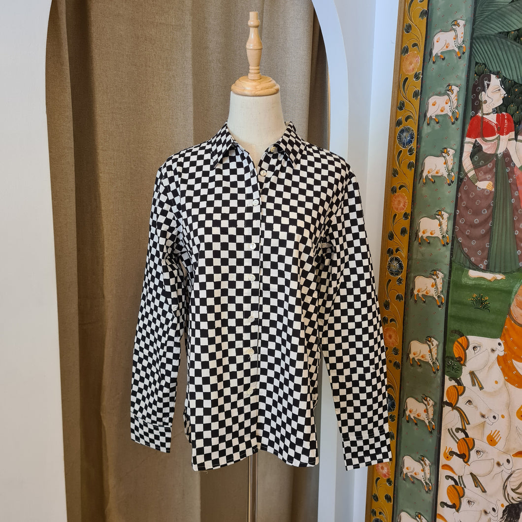 The BASIC shirt - black & white checkered