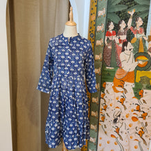 Load image into Gallery viewer, the CUMIN dress - blue tulip
