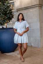 Load image into Gallery viewer, the PARSLEY dress - white &amp; blue/one size
