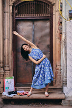 Load image into Gallery viewer, the KAFFIR midi - blue floral
