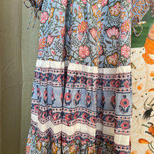 Load image into Gallery viewer, the CHILLI midi - pastel blue w/ pink floral
