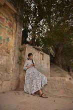 Load image into Gallery viewer, The Pepper Maxi - white &amp; blue floral
