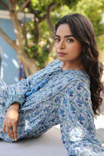 Load image into Gallery viewer, the Thyme maxi - greyish blue floral
