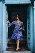 Load image into Gallery viewer, the STEVIA dress - blue floral
