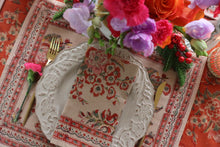 Load image into Gallery viewer, GIETHOORN Napkins - Beige &amp; orange floral (set of 6)

