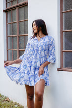 Load image into Gallery viewer, The Stevia dress - Blue White Floral
