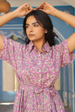 Load image into Gallery viewer, the PARSLEY MIDI dress - lavender floral

