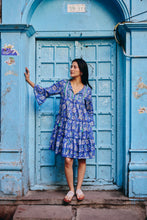 Load image into Gallery viewer, the STEVIA dress - blue floral
