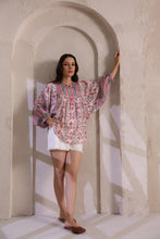 Load image into Gallery viewer, the MINT top - white w/ pink floral
