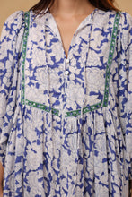 Load image into Gallery viewer, The NUTMEG midi - cobalt blue floral
