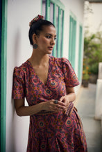 Load image into Gallery viewer, The CASSIA MAXI wrap dress -vintage rose
