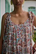 Load image into Gallery viewer, the SAGE Maxi - white with brown and pink floral
