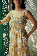 Load image into Gallery viewer, the BAY maxi dress - sweet yellow floral/One size
