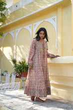Load image into Gallery viewer, The Thyme Dress - SAGE green with pink floral
