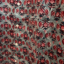 Load image into Gallery viewer, Men’s Half Sleeves shirt - blue red floral
