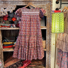 Load image into Gallery viewer, the CILANTRO mini - brown with red floral
