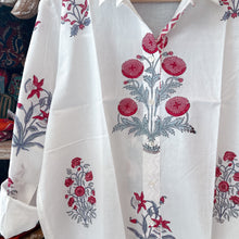 Load image into Gallery viewer, The HOLIDAY shirts - mughal buta fun play🩷
