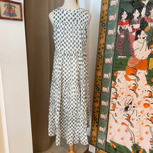 Load image into Gallery viewer, BORAGE MIDI dress - white &amp; blue butis
