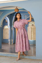 Load image into Gallery viewer, the PARSLEY MIDI dress - lavender floral
