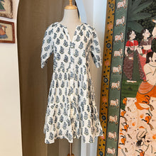 Load image into Gallery viewer, the GINGER dress - white &amp; blue floral
