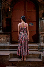 Load image into Gallery viewer, the SENF maxi - charcoal grey with pink floral
